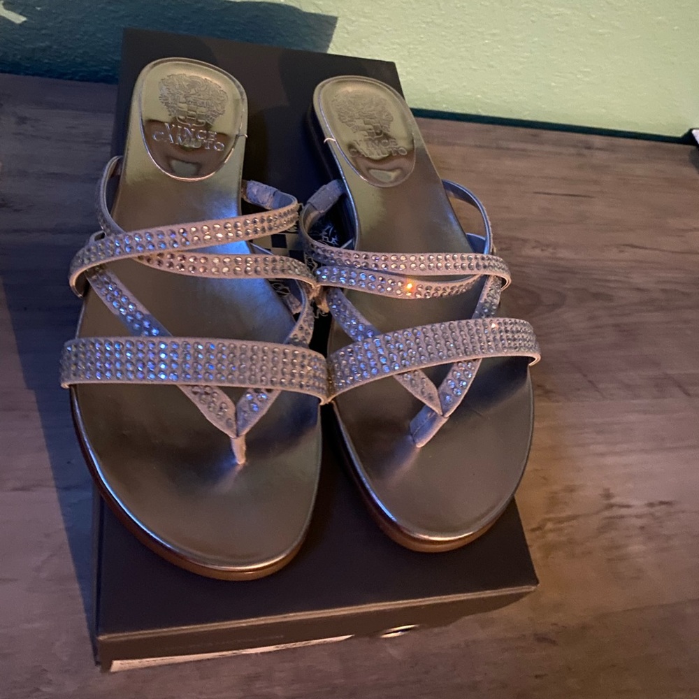 Vincent Cumato Evesie sandal cloudy grey size 7.5